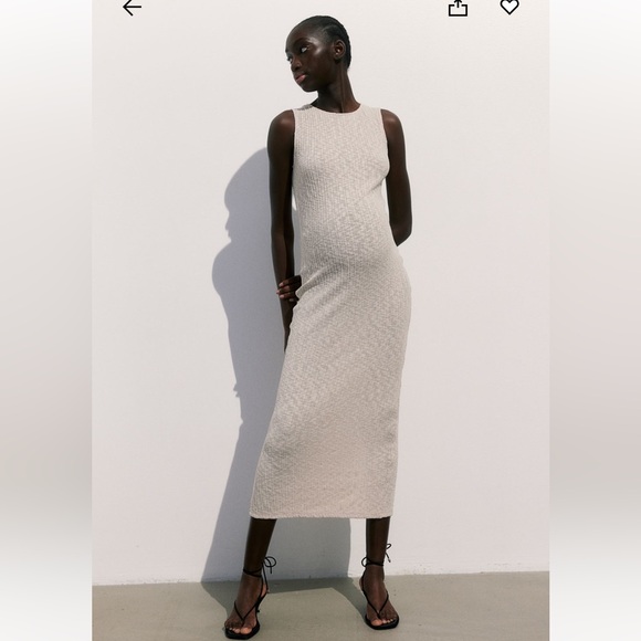 H&M MAMA RIBBED JERSEY DRESS - Picture 1 of 10